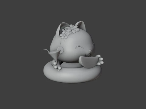 Cat 3D Принт Модель