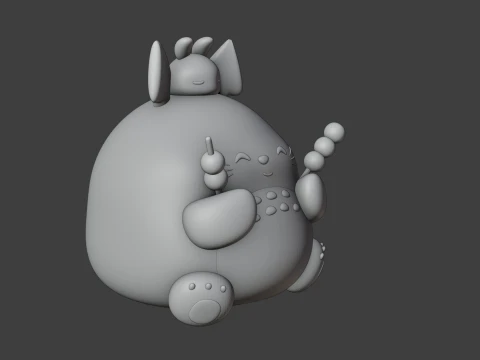 Totoro 3D Принт Модель