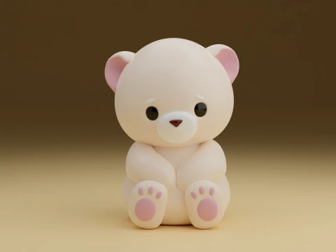Bear 3D Baskı Modeli