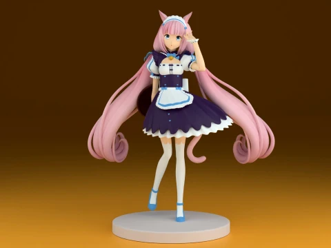 Nekopara vanila 3D Druckmodell