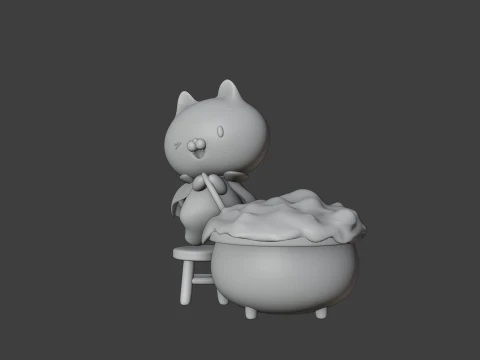 Halloween cat 3D Print Model