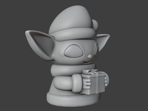Baby yoda christmas figure 3D Print Model