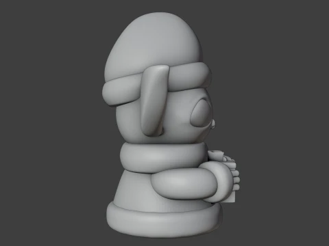Baby yoda christmas figure 3D Print Model