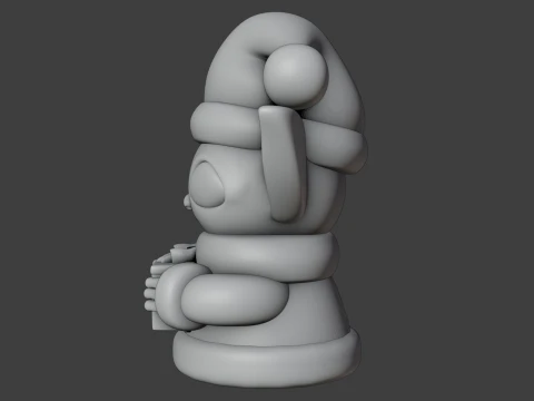 Baby yoda christmas figure 3D Print Model
