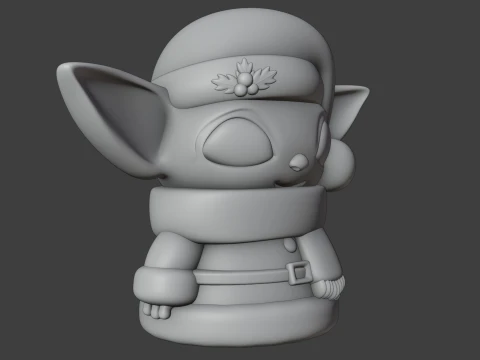 Baby yoda christmas figure 3D Print Model