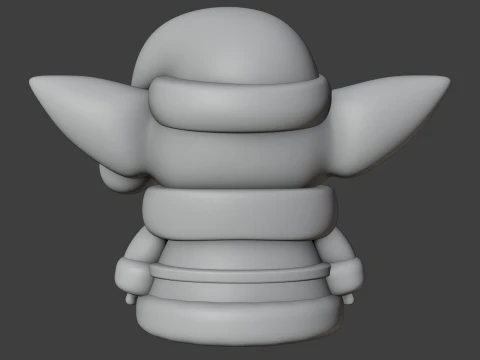 Baby yoda christmas figure 3D Print Model