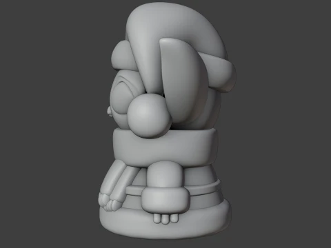 Baby yoda christmas figure 3D Print Model