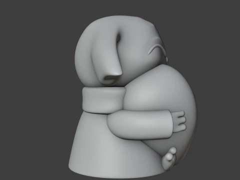 Baby yoda valentine figure 3D Print Model