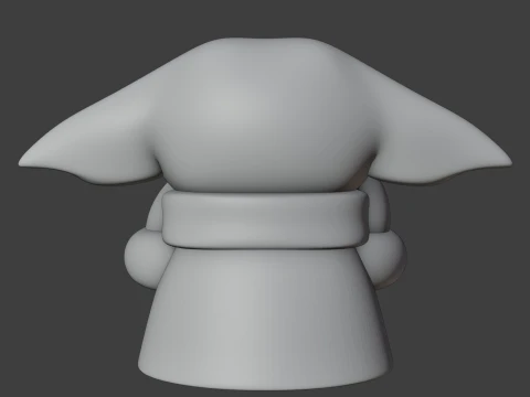 Baby yoda valentine figure 3D Print Model