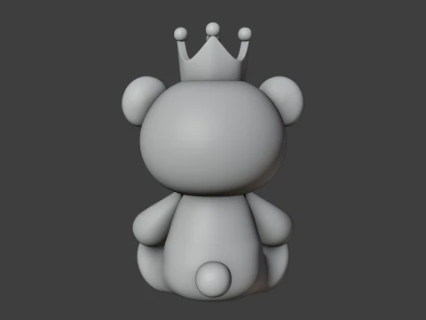 Valentine bear 3D Print Model