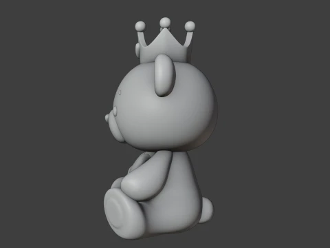 Valentine bear 3D Print Model