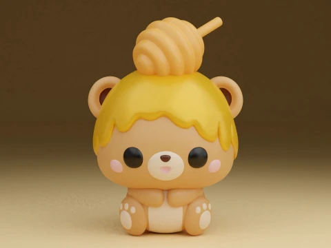 Honey bear 3D 프린트 모델