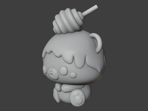 Honey bear 3D Print Model