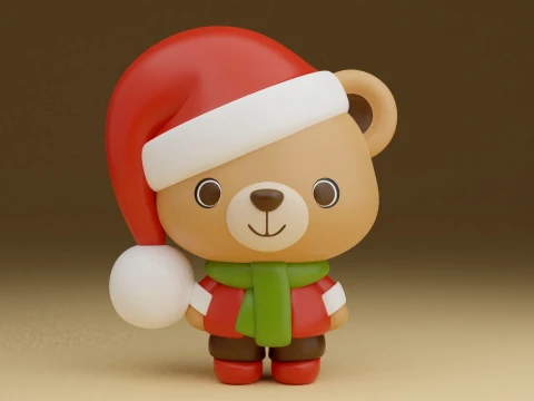 Christmas bear 3D 프린트 모델