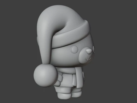 Christmas bear 3D Print Model
