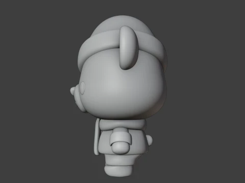 Christmas bear 3D Print Model
