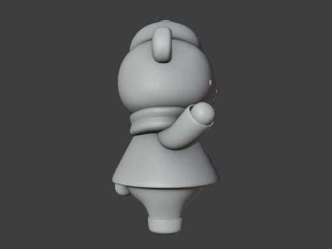 Christmas bear 3D Print Model
