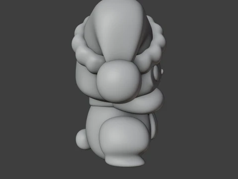 Christmas panda 3D Print Model