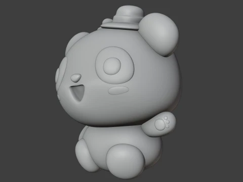 Panda 3D Print Model