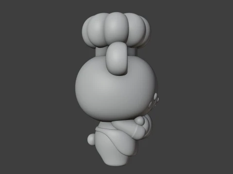 Chef bear 3D Print Model
