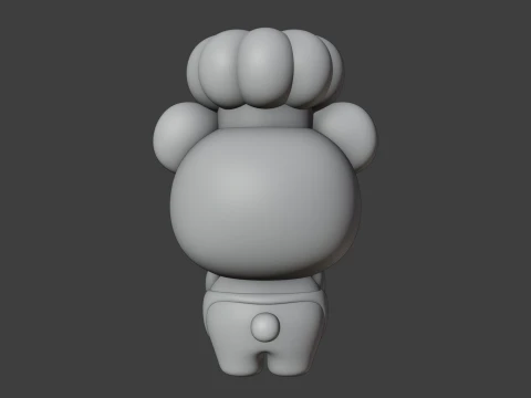 Chef bear 3D Print Model