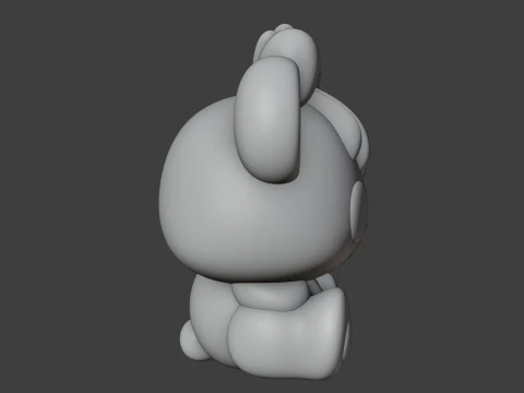 Valentine bear 3D Print Model