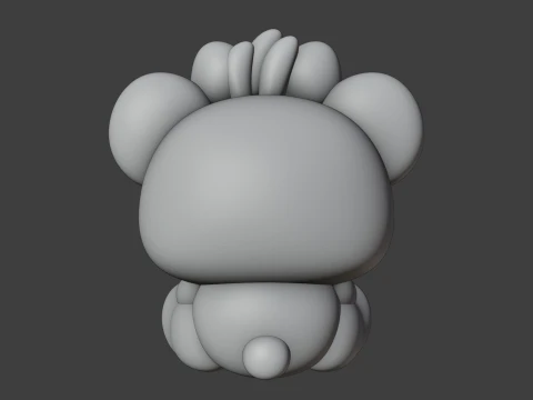 Valentine bear 3D Print Model