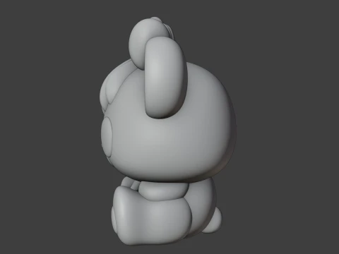 Valentine bear 3D Print Model