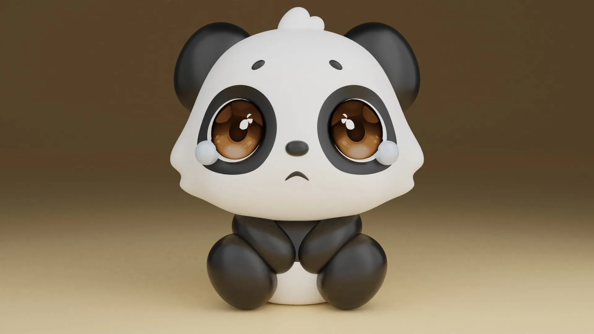 Panda 3D Print Model .c4d .max .obj .3ds .fbx .stl .blend 