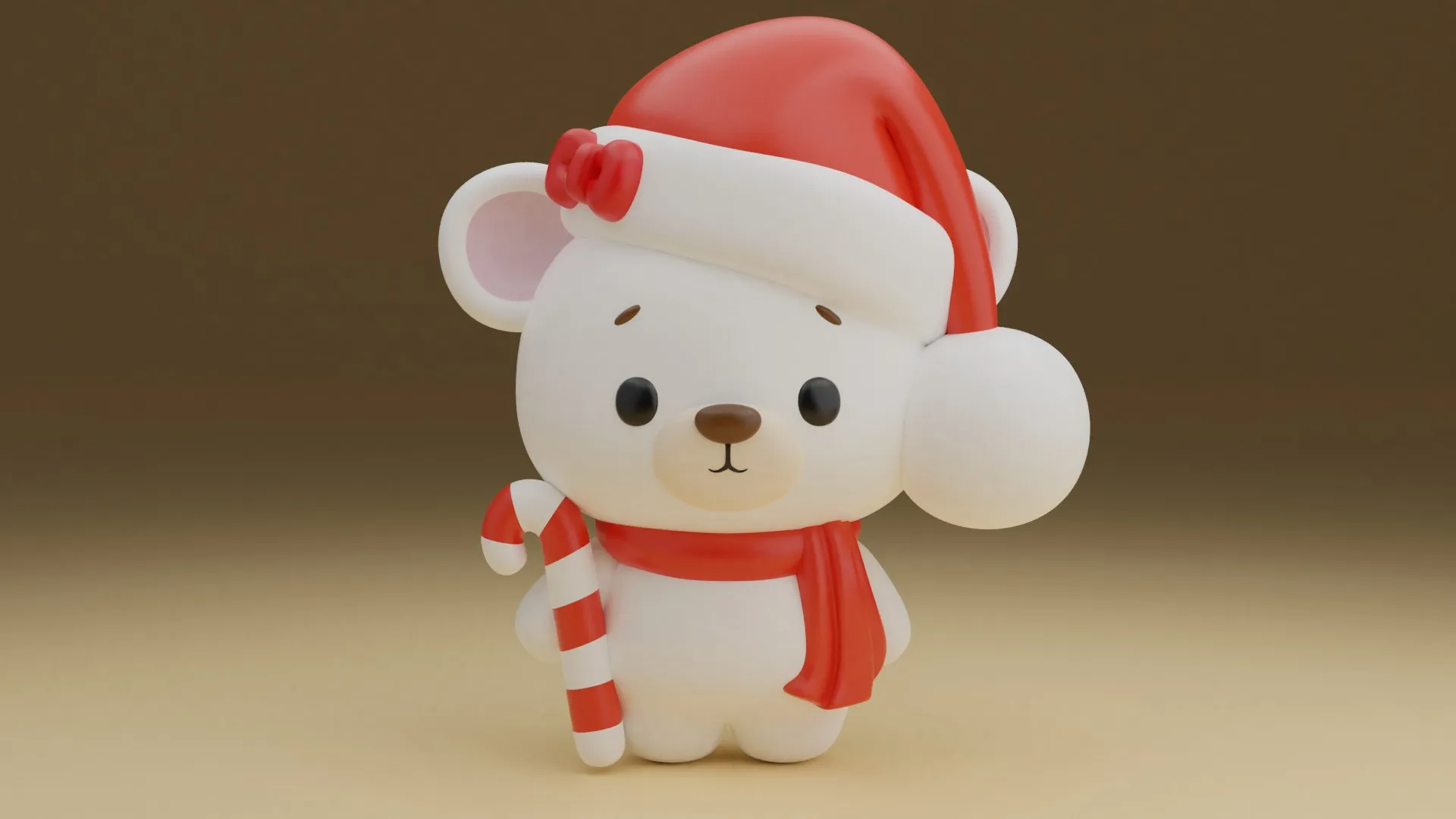 Christmas bear 3D Print Model .c4d .max .obj .3ds .fbx .stl .blend 