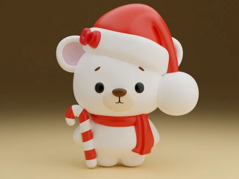 Christmas bear 3D 프린트 모델