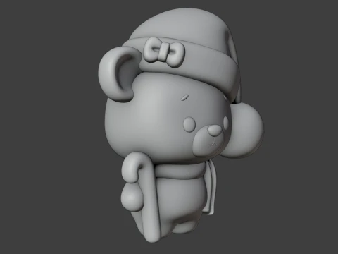 Christmas bear 3D Print Model