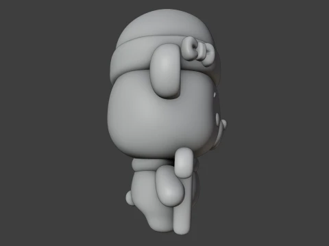 Christmas bear 3D Print Model