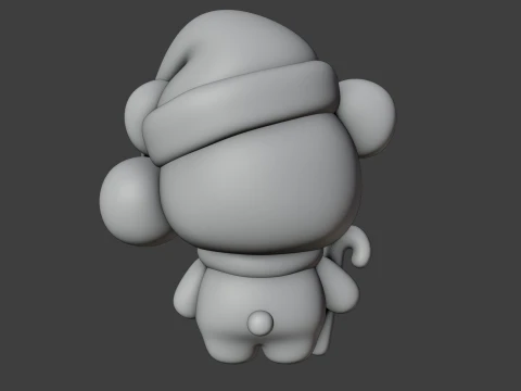 Christmas bear 3D Print Model