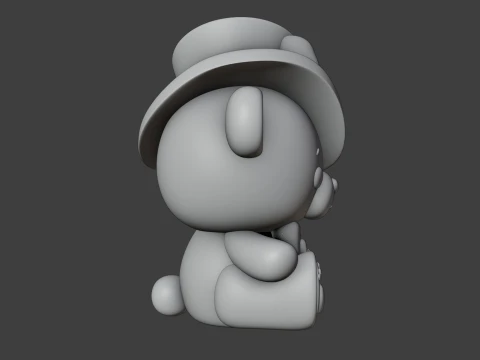 Valentine bear 3D Print Model