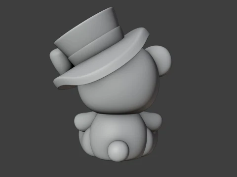 Valentine bear 3D Print Model
