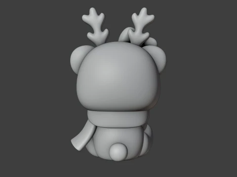 Christmas bear 3D Print Model