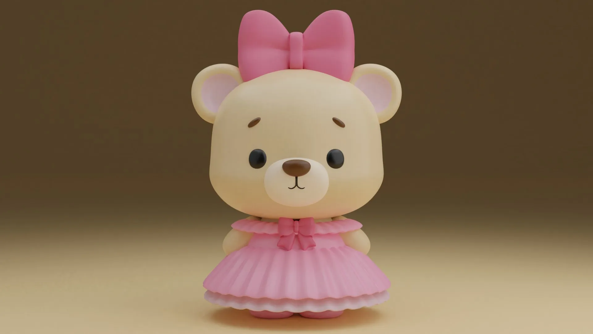 Bear 3D Print Model .c4d .max .obj .3ds .fbx .stl .blend 