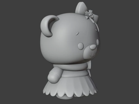Christmas bear 3D Print Model