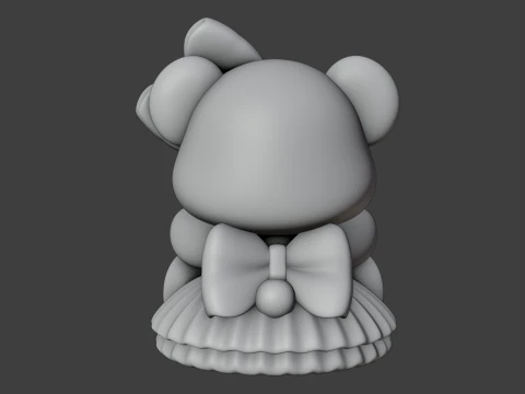 Valentine bear 3D Print Model