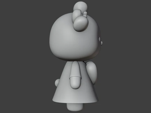 Valentine bear 3D Print Model