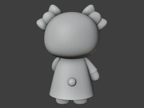 Valentine bear 3D Print Model