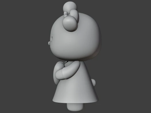 Valentine bear 3D Print Model