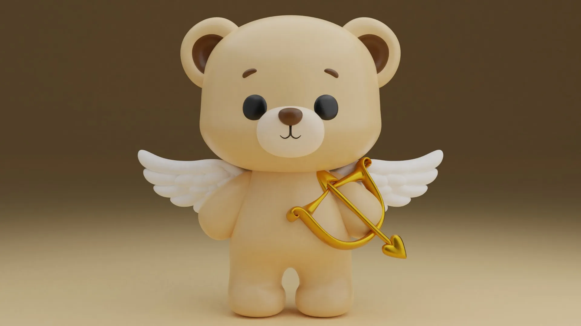 Valentine bear 3D Print Model .c4d .max .obj .3ds .fbx .stl .blend 