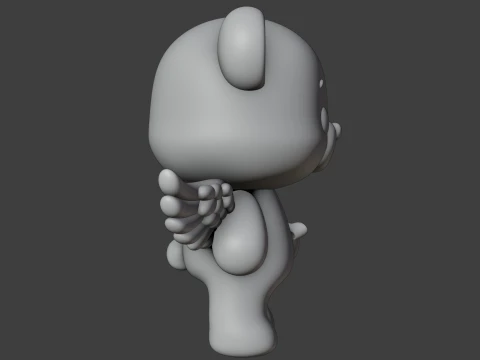 Valentine bear 3D Print Model