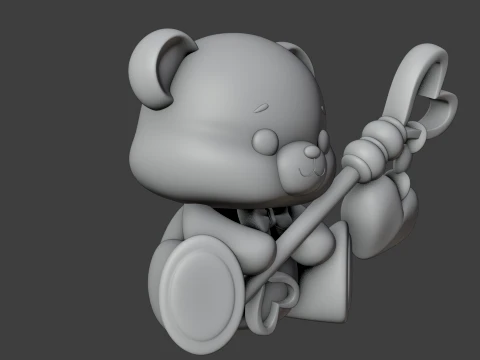 Valentine bear 3D Print Model