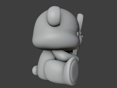 Valentine bear 3D Print Model
