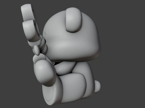 Valentine bear 3D Print Model