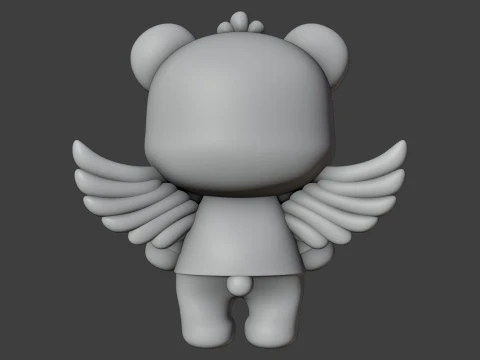 Valentine bear 3D Print Model