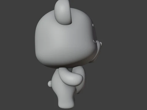 Valentine bear 3D Print Model